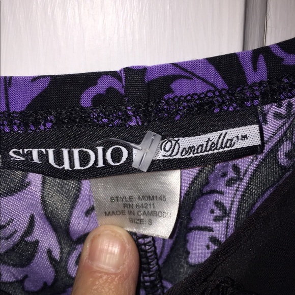 Purple/ black ladies sleeveless camisole top - Picture 3 of 6